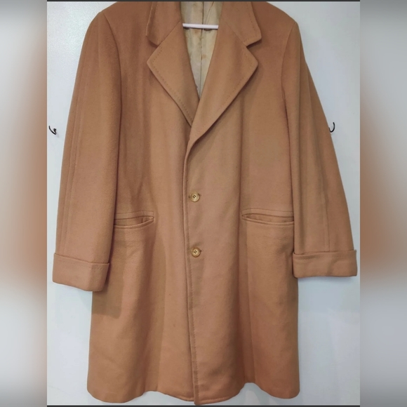 Pre-Pre-owned Vintage Women's Cashmere Trench/ Overcoat Rarest Cashmere XL - Picture 1 of 6